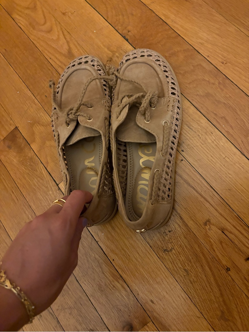 Sam Edelman Tan Suede Woven Loafer - Picture 7 of 9